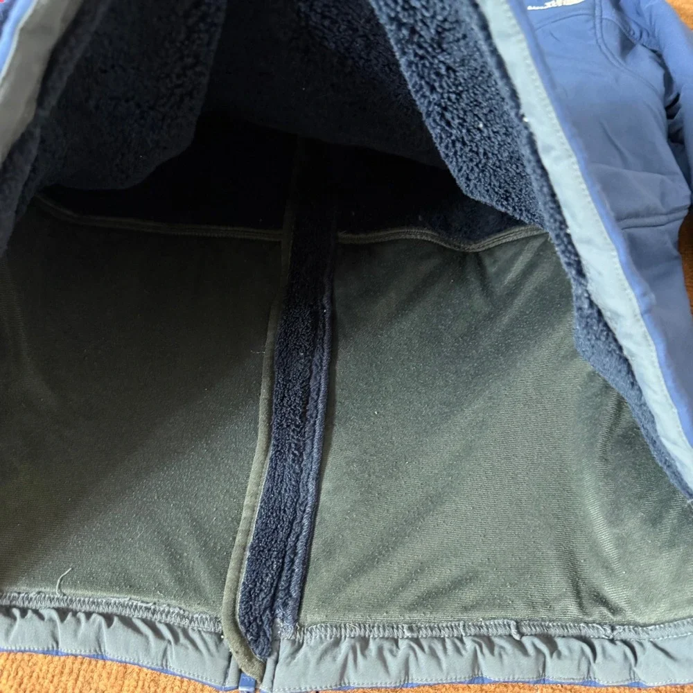 The North‎ Face Summit Series Softshell Jacket Mens L Blue Full Zip Fleece Lined
